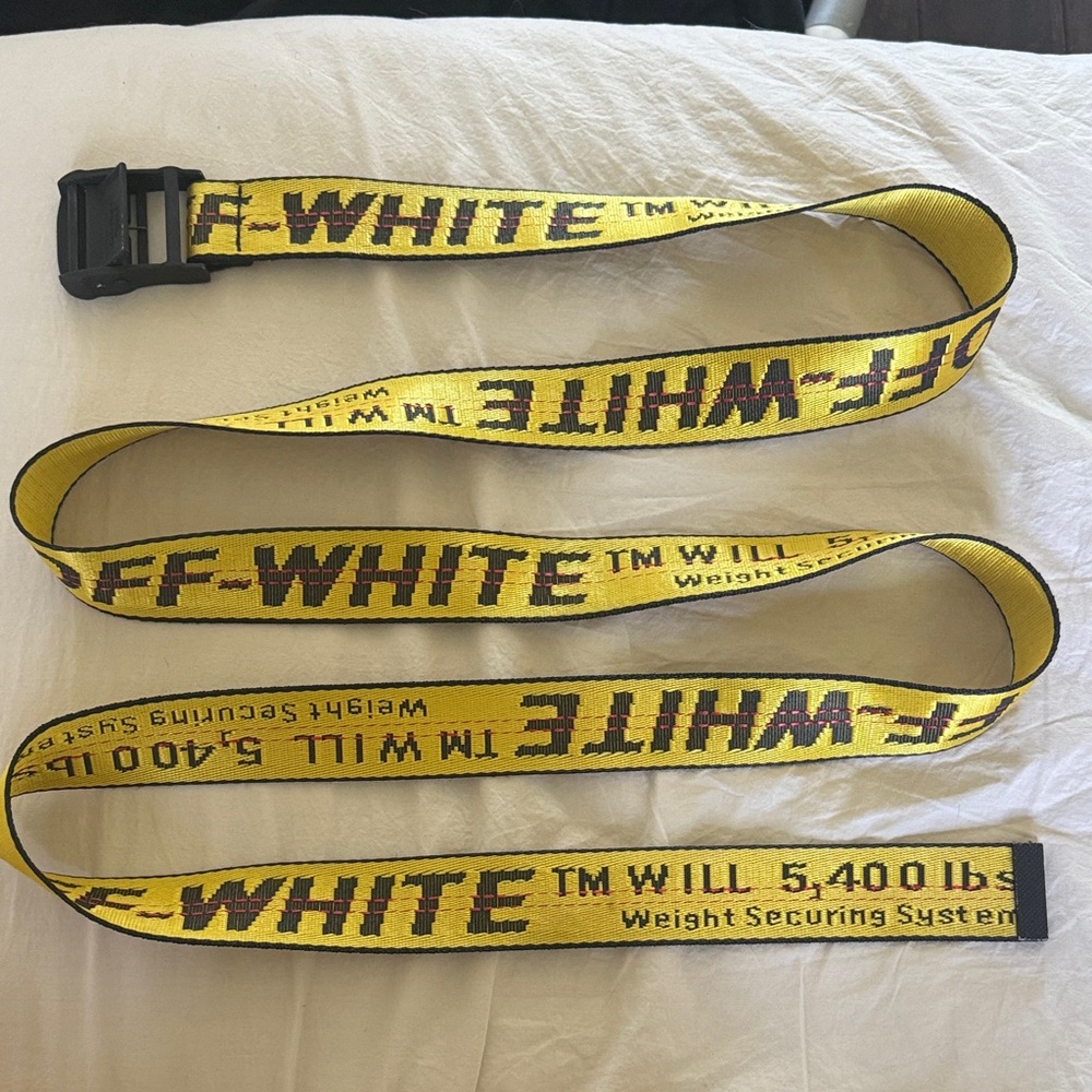 Off-White Black and Yellow Wearable Band